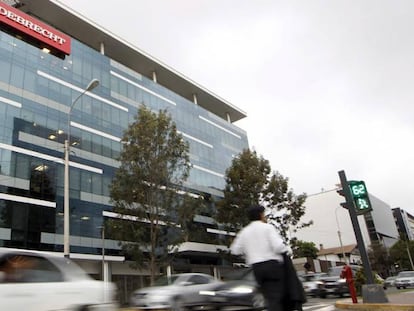 A sede da construtora Odebrecht em Lima (Peru).