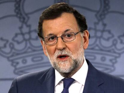 El presidente del Gobierno, Mariano Rajoy, este jueves.