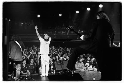 Alcalá Norte actuando en la sala Joy Eslava (Madrid), el 25 de octubre pasado, 20 días antes de sufrir su cantante las operaciones. 