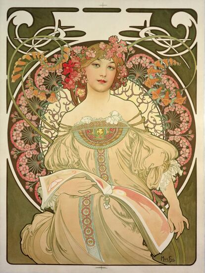 'Bières de la Meuse' (1897), bella litografía a color que podrá verse en el palacio de Gaviria, reabierto como espacio expositivo tras haber sido sede de unos comercios.