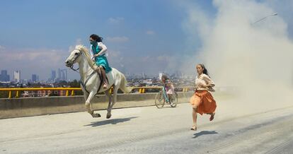 Imagen final del vídeo de 'Juntas Imparables', la viral campaña feminista de Nike en México.