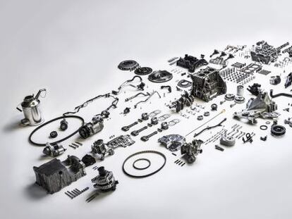 Todas las piezas que componen el Ford 1.0 Ecoboost, la mec&aacute;nica triunfadora de 2014. 