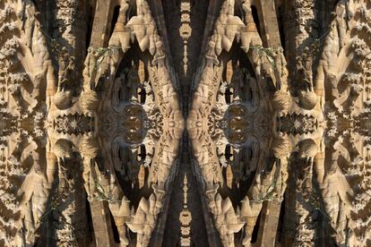 La Sagrada Família també ha passat per la càmera de Puig: "Antoni Gaudí era una persona molt religiosa. Volia reproduir amb la façana de l'Anunciació una fe sense límits, com la de l'arquitecte".