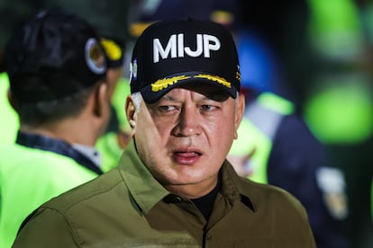 Diosdado Cabello, en Caracas, en julio de 2025.