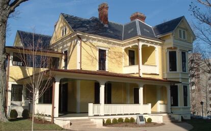 La casa-pensión victoriana en Asheville (Carolina del Norte) donde se crió el escritor Thomas Wolfe.