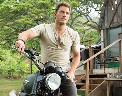 JURASSIC WORLD, Chris Pratt, 2015. ph: Chuck Zlotnick/©Universal Pictures/courtesy Everett