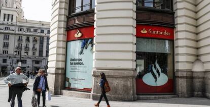 Oficina de Banco Santander en Madrid. 