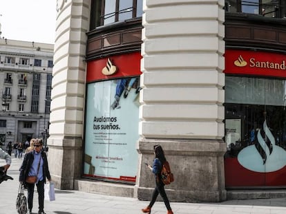 Oficina de Banco Santander en Madrid. 