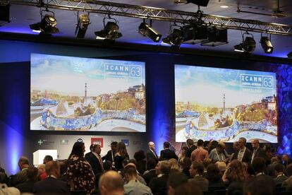 Pla general del congrés de l'ICANN a Barcelona.