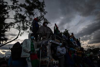 El movimiento campesino permanecerá en Bogotá en espera de que los reciba el presidente de Colombia.