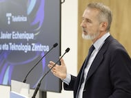 Marc Murtra en la inauguración del nuevo centro tecnológico de Bilbao.