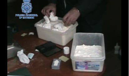 Cocaine seized in 2012 in Murcia under the supervision of the police chief now under arrest.