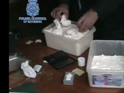 Cocaine seized in 2012 in Murcia under the supervision of the police chief now under arrest.