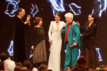 Director Pedro Almodóvar receives the Feroz of Honor at the 10th edition of the Feroz Awards.