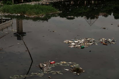 Nadie se atreve a calcular cuánta basura yace en este lago, el más grande de Latinoamérica. Everto, un pescador que lleva 43 años navegando estas aguas, asegura que cada vez se percibe una cantidad mayor de desperdicios: "ahorita hay de más, hay mucho, tenemos contaminación de plástico, tenemos contaminación de petróleo (…) tenemos varias contaminaciones que nos tienen a los pescadores marginados", cuenta.
