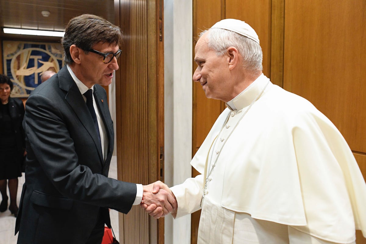 El papa León XIV recibe en audiencia a Salvador Illa | Noticias de ...