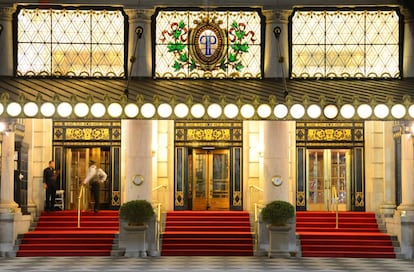 Entrada del hotel Plaza, en Nueva York (EE UU).