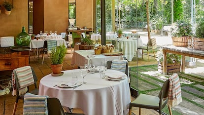 Sala del restaurante Filandón, en El Pardo, Madrid.