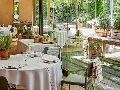 Sala del restaurante Filandón, en El Pardo, Madrid.