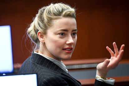 Amber Heard durante juicio