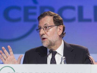 Mariano Rajoy, el pasado sábado, en la reunión del Círculo de Economía de Sitges.