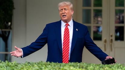 Donald Trump en la Casa Blanca, el 8 de mayo.