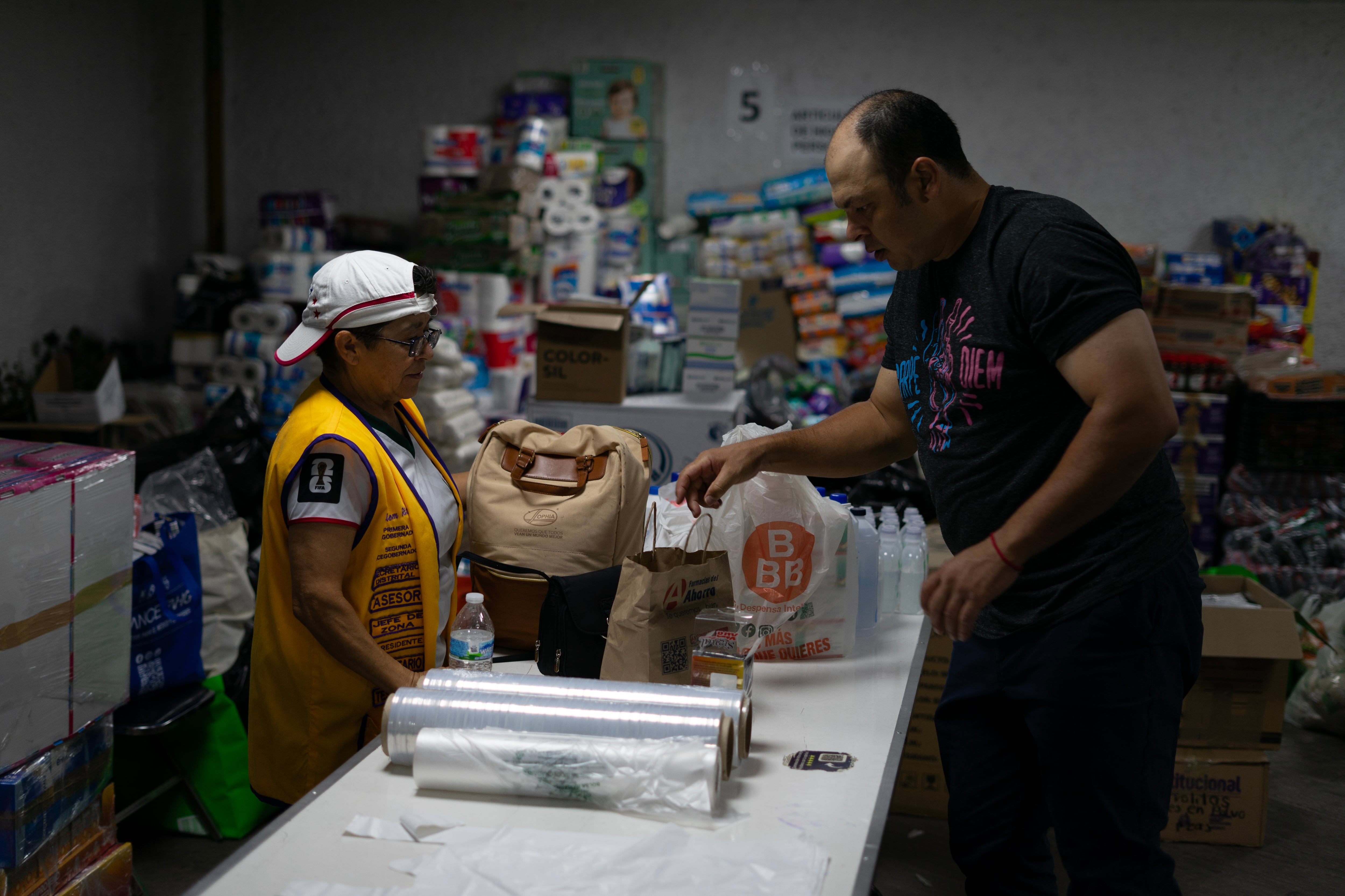 Centros de acopio en ciudad de México, el 26 de junio.