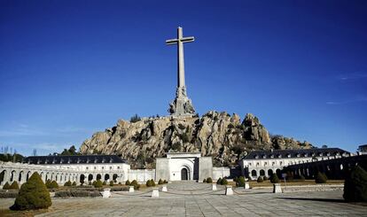 Vista del Valle de los Caídos, en San Lorenzo de El Escorial, Madrid. 