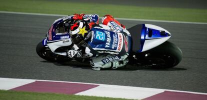 Jorge Lorenzo rueda en Losail