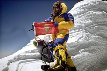 Oiarzabal, en el Annapurna el 29 de abril de 1999.