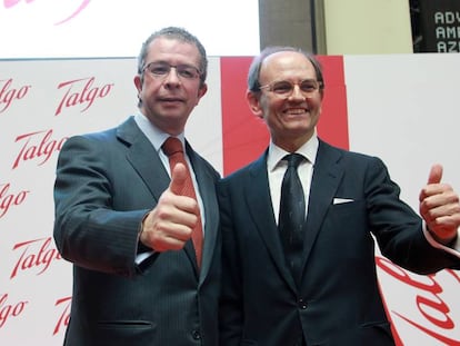 El consejero delegado de Talgo, José María Oriol, junto al presidente de la compañía, Carlos de Palacio.