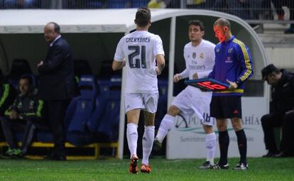 Cheryshev, en el Carranza, en el momento del cambio.