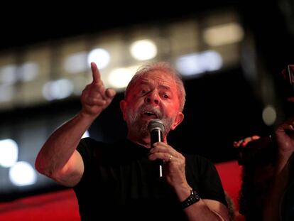 Lula da Silva en Sao Paulo este miércoles.