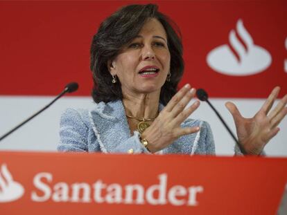 La presidenta del Banco Santander,  Ana Botin. (Getty Images)