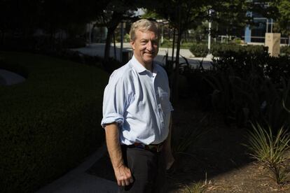 Tom Steyer posa para EL PAÍS el pasado 10 de octubre en Irvine, California.