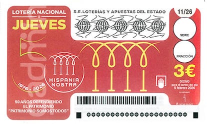 Décimo de Lotería Nacional del jueves 5 de febrero de 2026