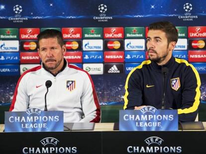 Simeone y Gabi en el Nuevo Estadio de Malmo, Suecia.