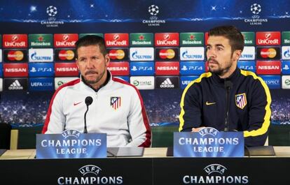 Simeone y Gabi en el Nuevo Estadio de Malmo, Suecia.