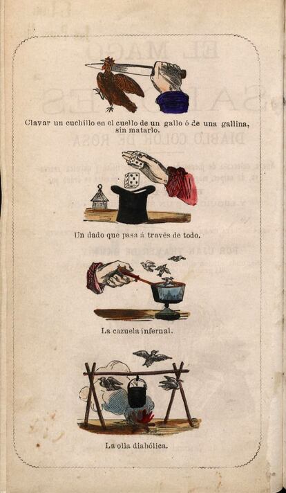 Ilustración del manual 'El mago de los salones', de 1875.