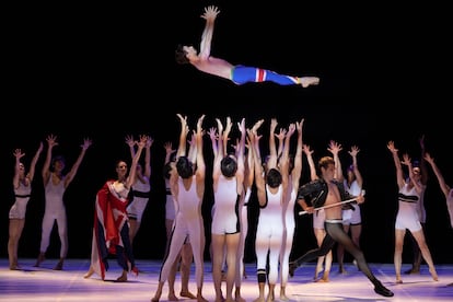 Una imagen de 'Ballet for life', el viernes por la noche en Peralada.