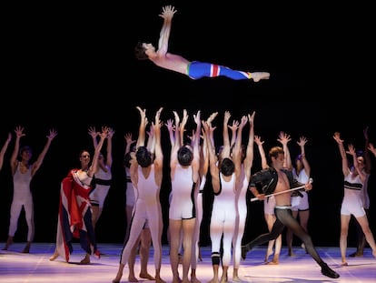Una imagen de 'Ballet for life', el viernes por la noche en Peralada.