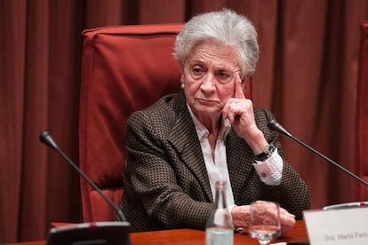 Marta Ferrusola, el 2015 al Parlament.