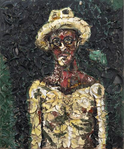 La obra Stephen Janson (known to some as Stephen Gluck), 1988, hecha con platos rotos