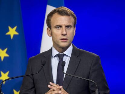 O ex-ministro francês Enmmanuel Macron.