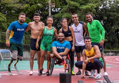 Equipe de atletismo do Brasil treina em Hamamatsu, no Japão.