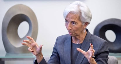 La directora gerente del FMI, Christine Lagarde.