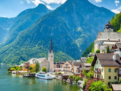 La ciudad de Hallstatt, en la región austriaca de Salzkammergut, que ostenta la capitalidad cultural europea.