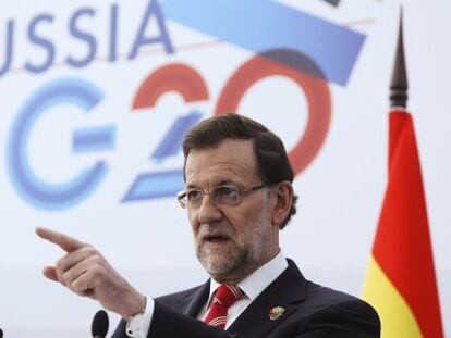 Mariano Rajoy, en el G20 de San Petersburgo.