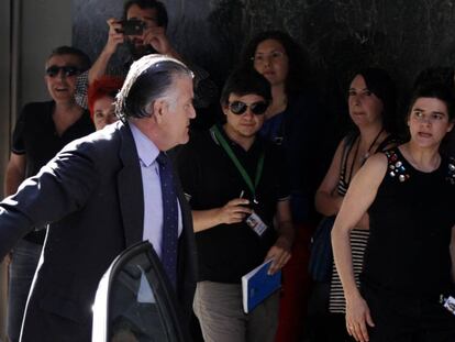 Luis Bárcenas, entra en Audiencia Nacional en 2013.