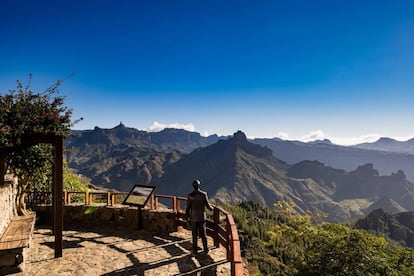 Vistas desde el mirador de Unamuno, en la isla de Gran Canaria.